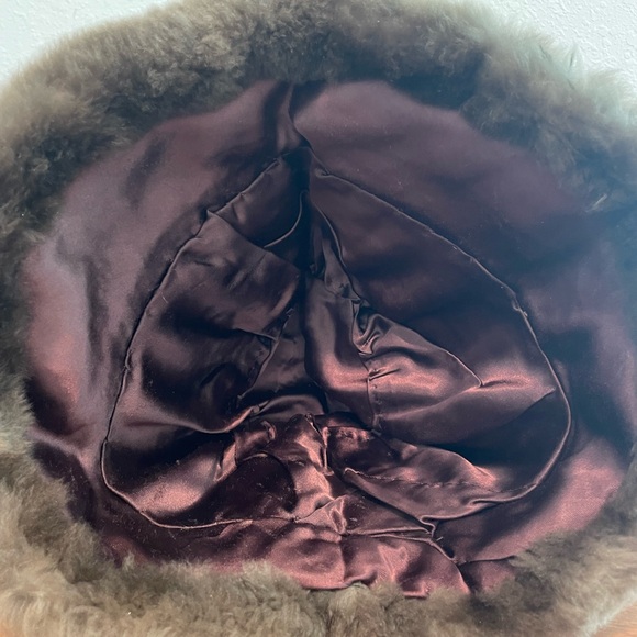 Vintage Brown Real Fur Bucket Hat - Picture 13 of 13